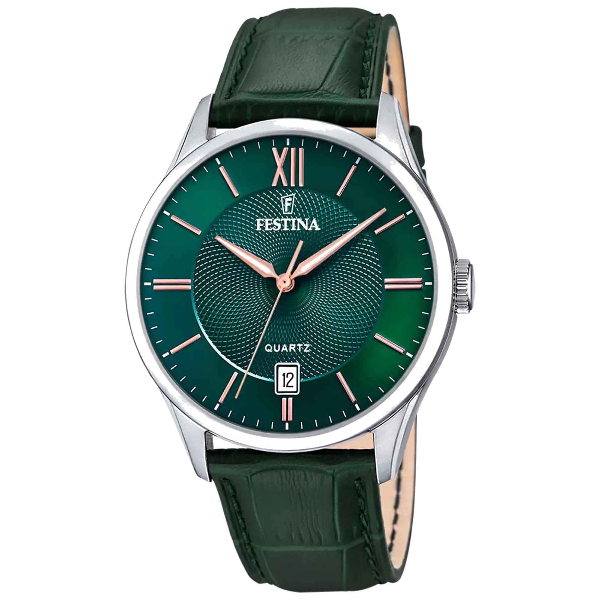 Festina F20426/7 Men's Classic Green Dial Watch sold by H.S. Johnson