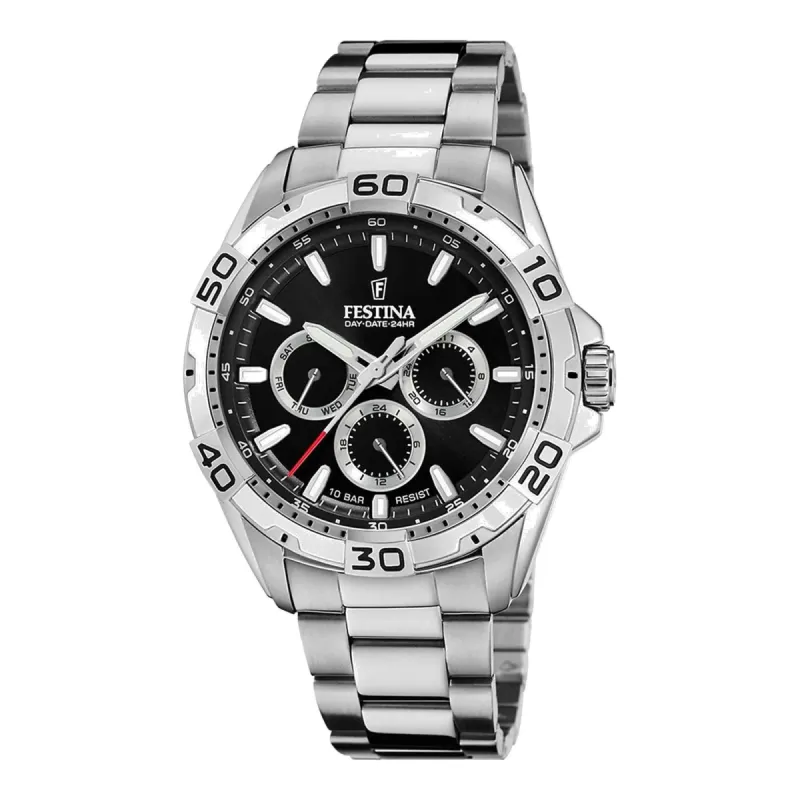 Festina F20623/4 Men's Black Dial Multi-Function Wristwatch sold by H.S. Johnson