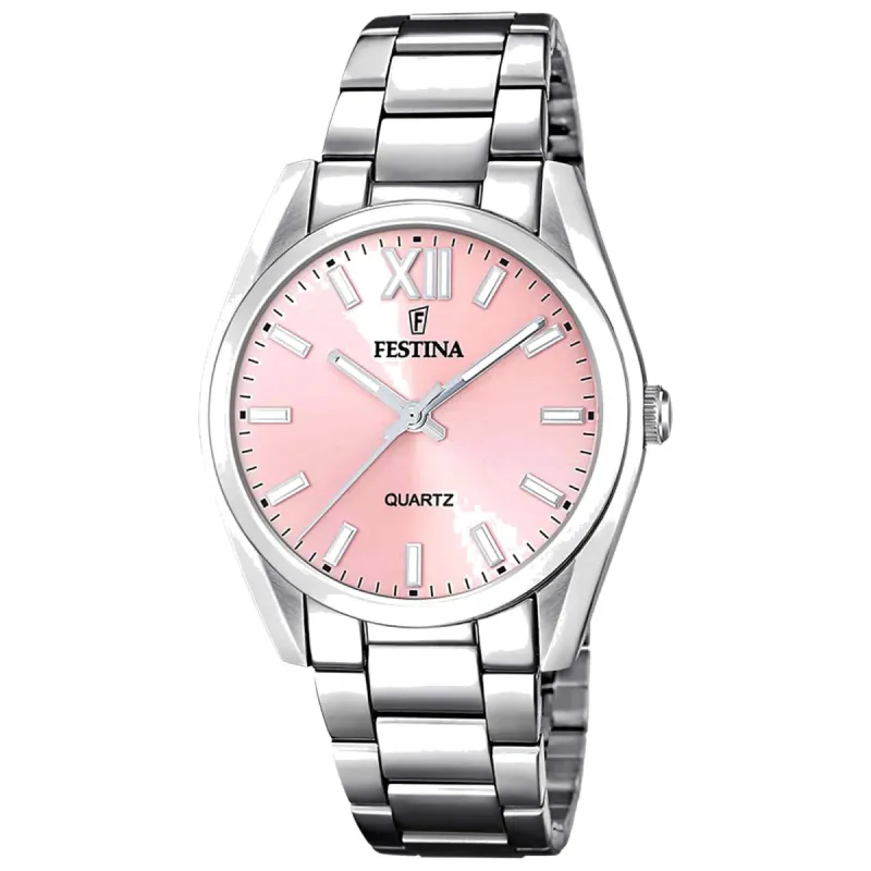 Festina F20622/2 Women's Boyfriend Alegria Pink Dial Wristwatch sold by H.S. Johnson