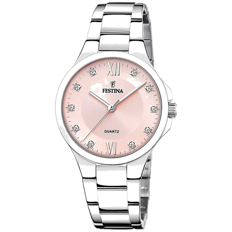 Festina F20582/2 Women's Classic Pink Dial Watch sold by H.S. Johnson