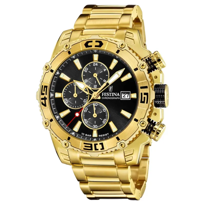 Festina F20492/4 Men's Prestige Chronograph Black Dial Watch sold by H.S. Johnson