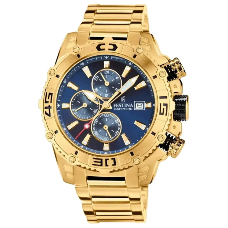 Festina F20492/2 Men's Prestige Chronograph Blue Dial Watch sold by H.S. Johnson