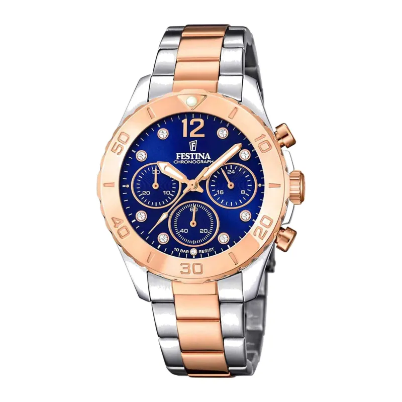 Festina F20605/3 Women's Boyfriend Blue Dial Watch sold by H.S. Johnson
