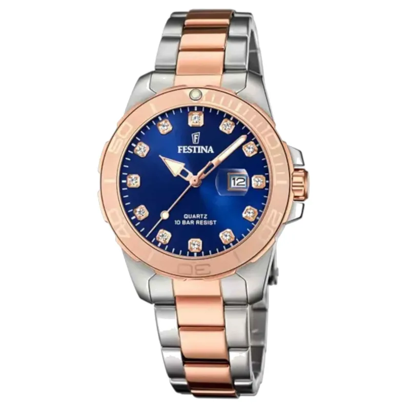 Festina F20505/3 Women's Boyfriend Blue Dial Watch sold by H.S. Johnson
