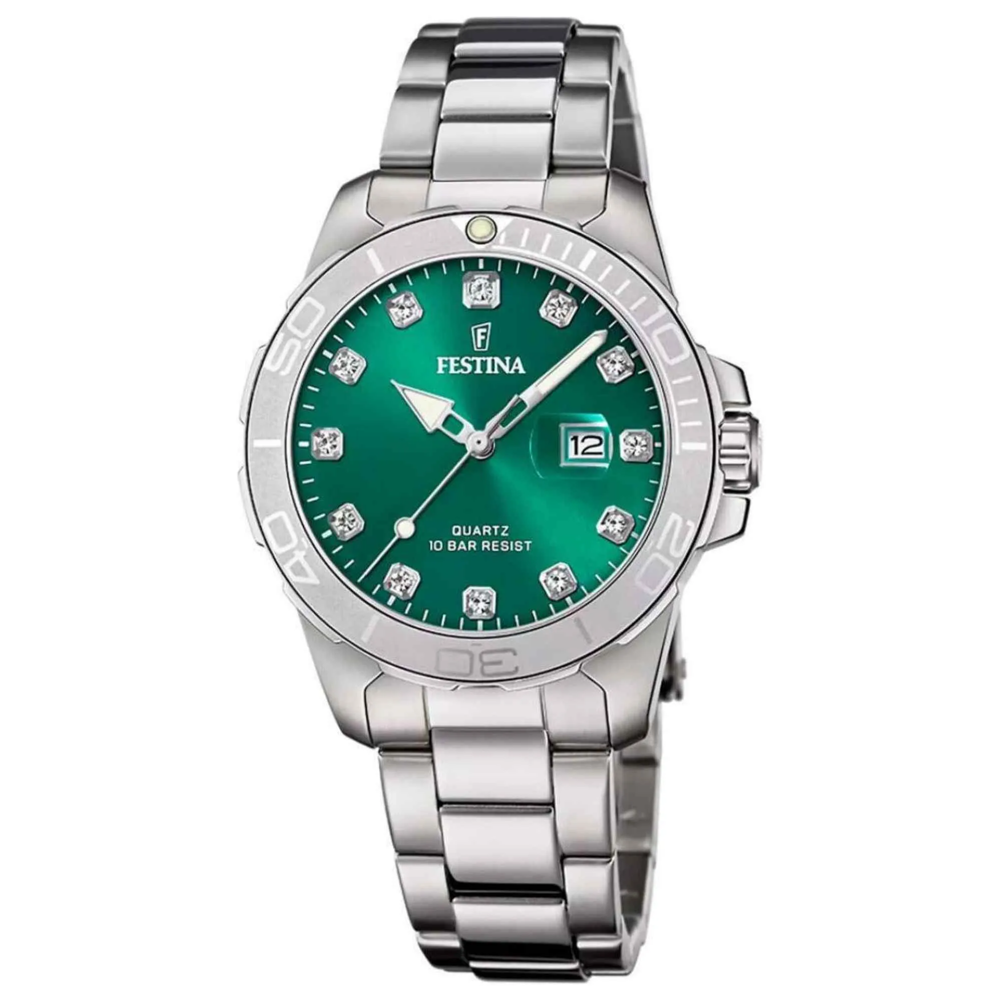 Festina F20503/7 Women's Boyfriend Green Dial Watch sold by H.S. Johnson