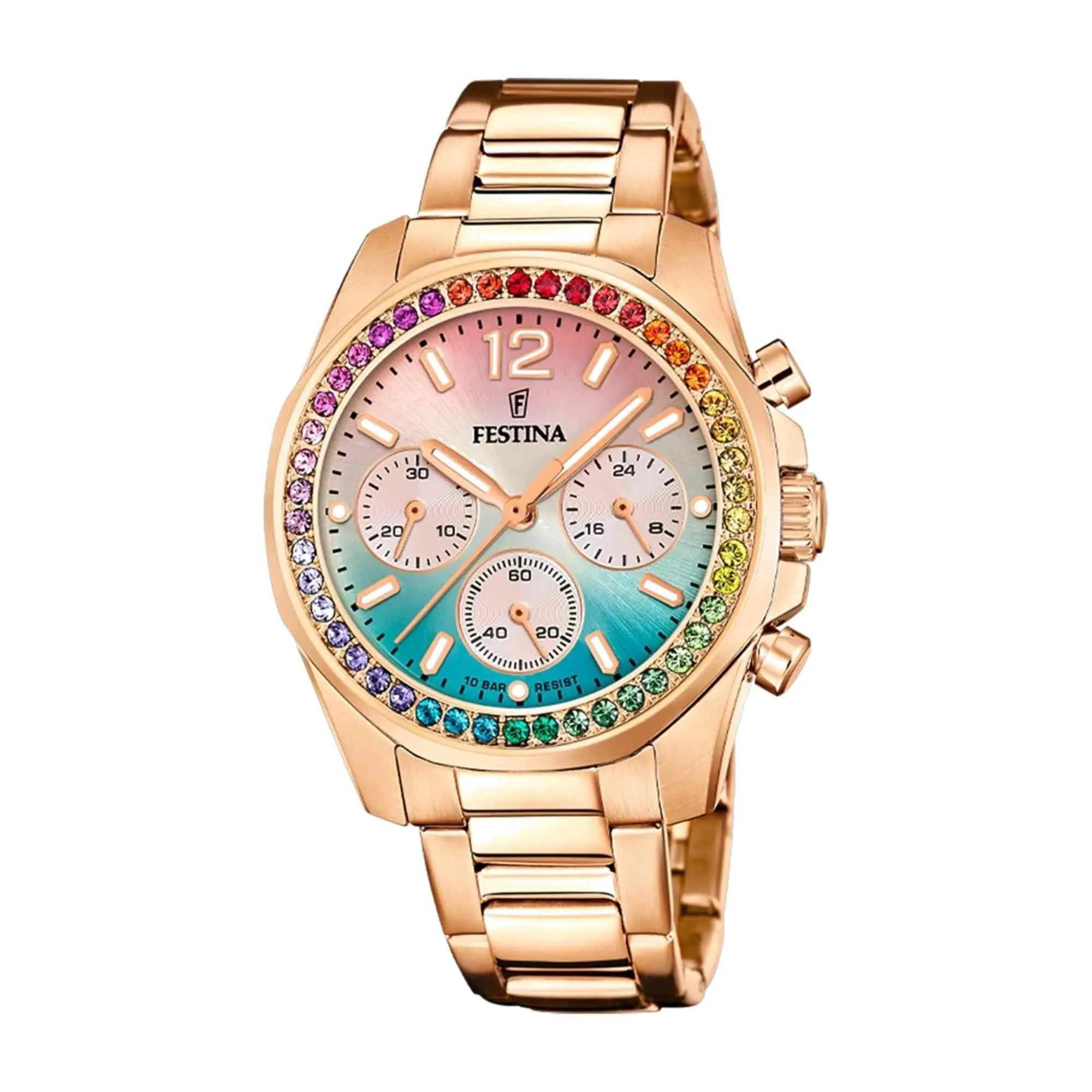 Festina F20639/8 Women's Rainbow Steel Bracelet Watch sold by H.S. Johnson