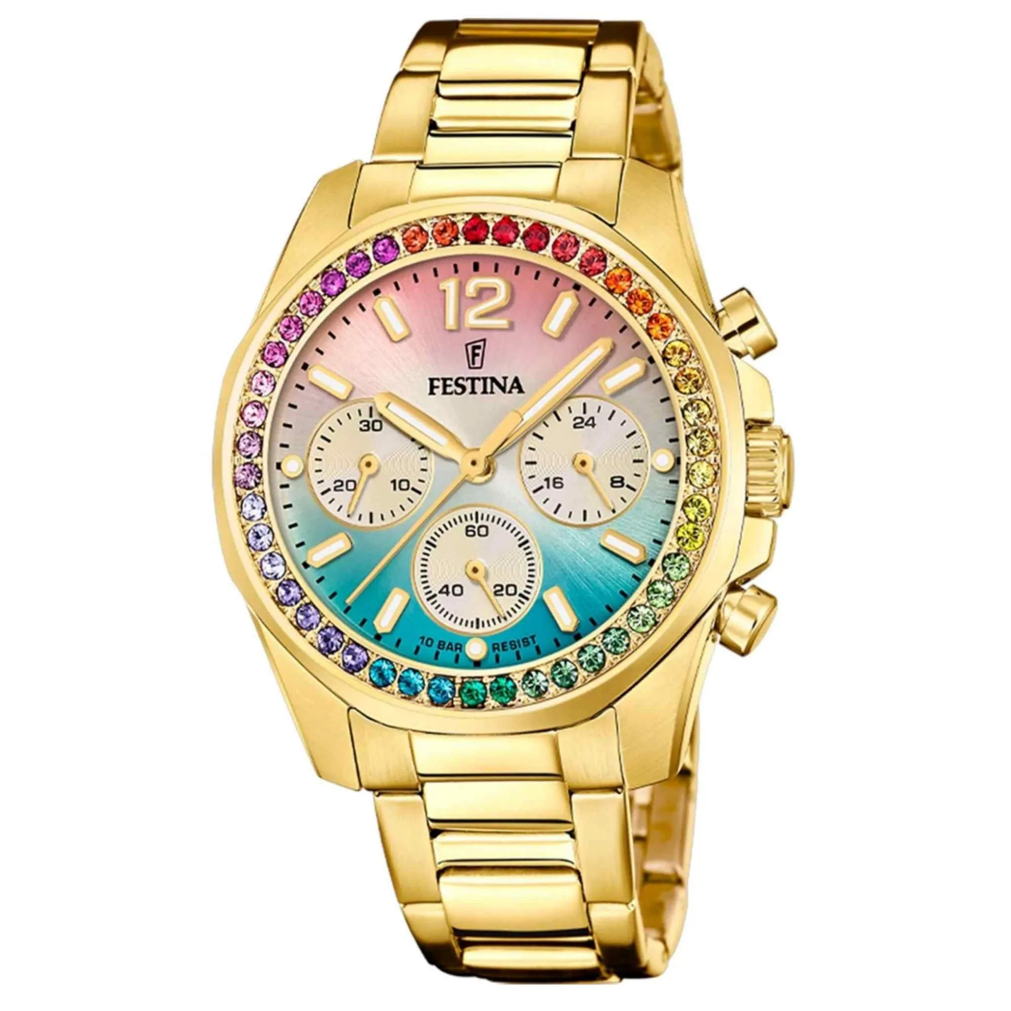 Festina F20609/5 Women's Rainbow Steel Bracelet Watch sold by H.S. Johnson