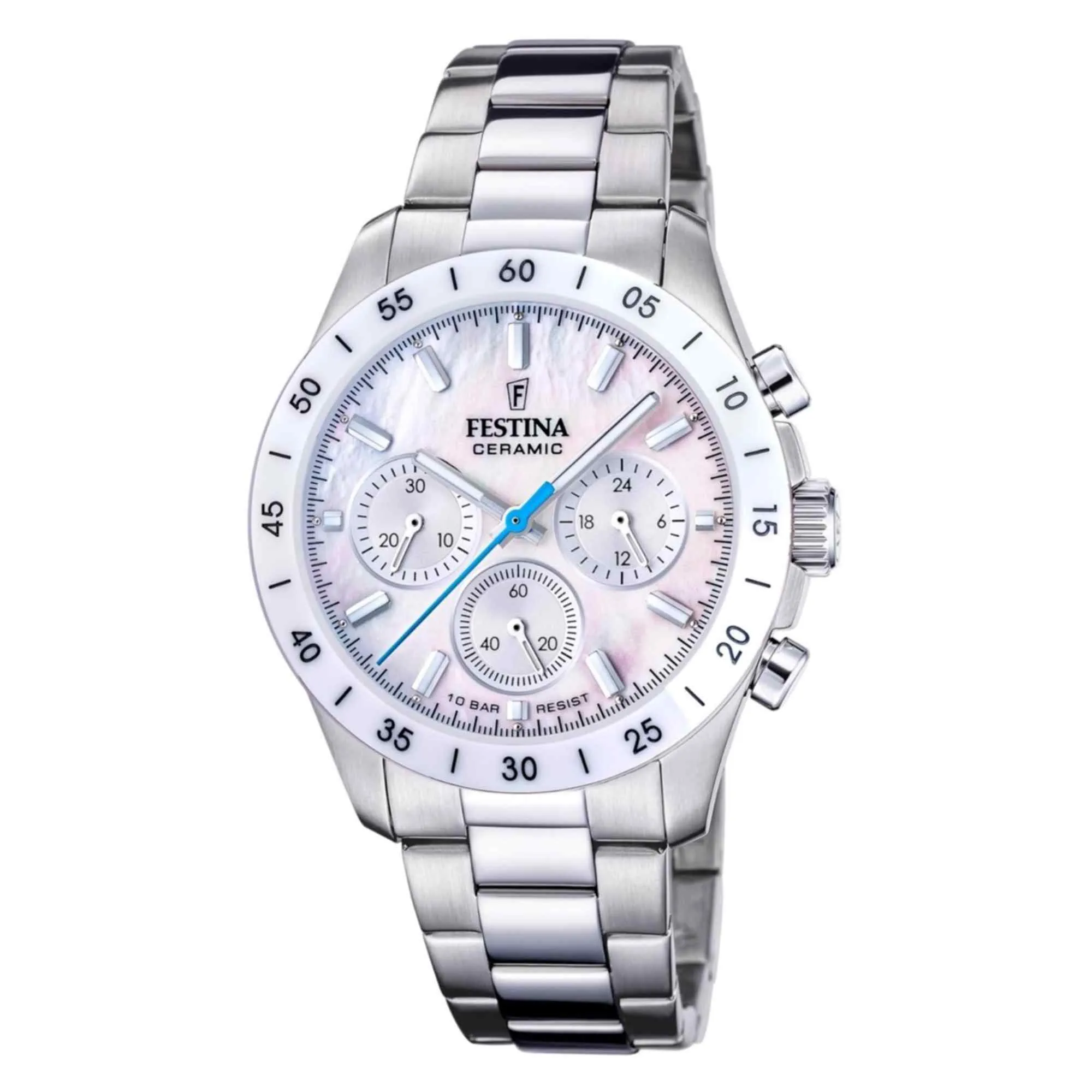 Festina F20693/1 Women's Ceramic Chronograph Watch sold by H.S. Johnson