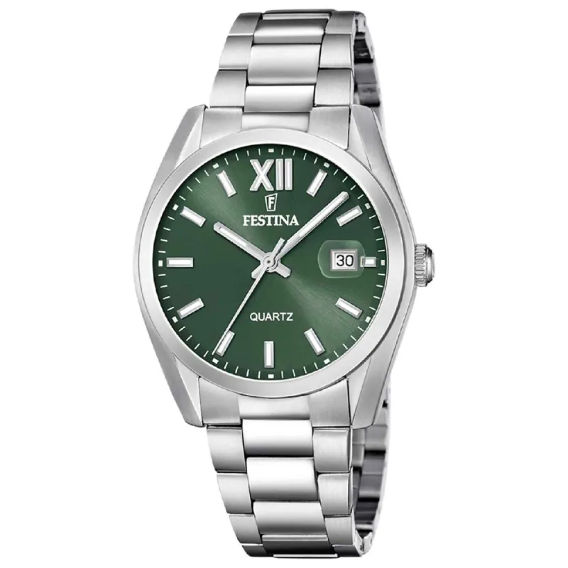 Festina F20707/5 Men's Green Classic Wristwatch sold by H.S. Johnson
