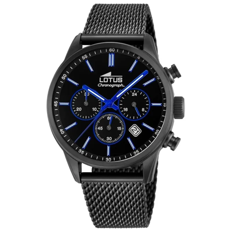 Lotus L18700/3 Men's Black Dial Chronograph Watch sold by H.S. Johnson