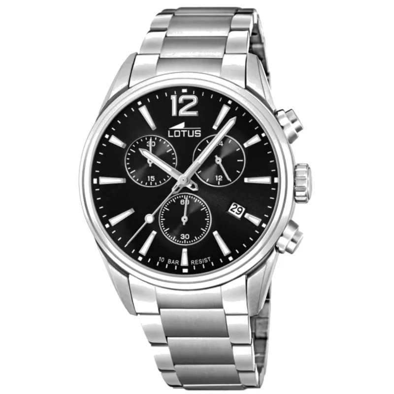 Lotus L18690/3 Men's Black Dial Chronograph Watch sold by H.S. Johnson