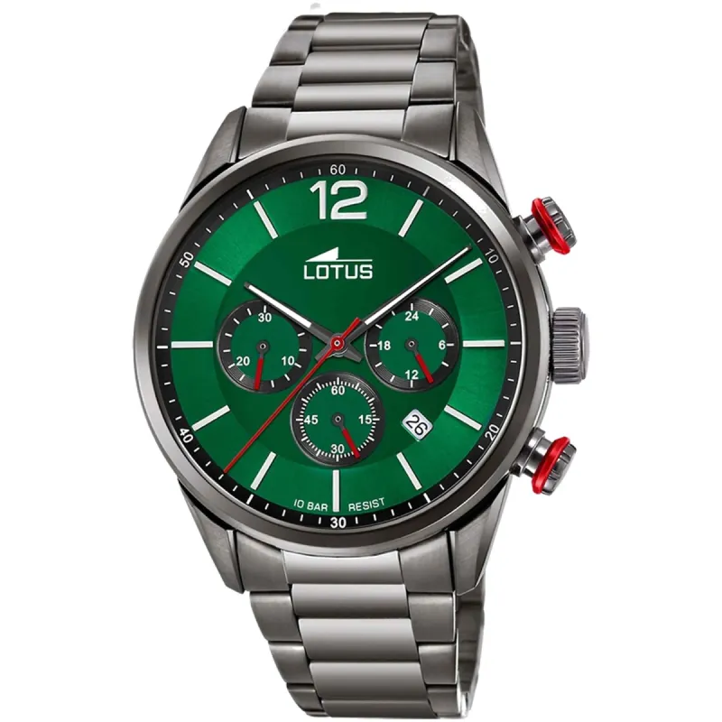 Lotus L18686/4 Men's Green Dial Chronograph Watch sold by H.S. Johnson