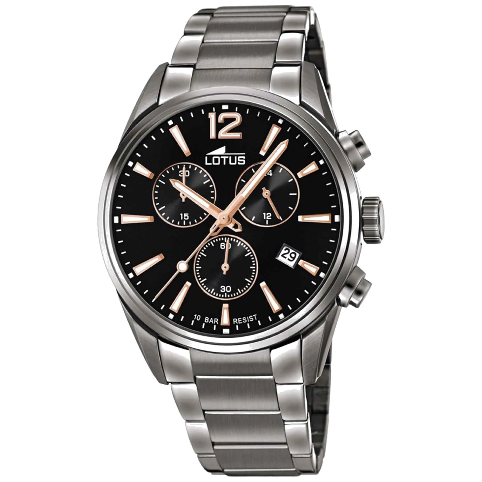 Lotus L18682/2 Men's Black Dial Chronograph Watch sold by H.S. Johnson