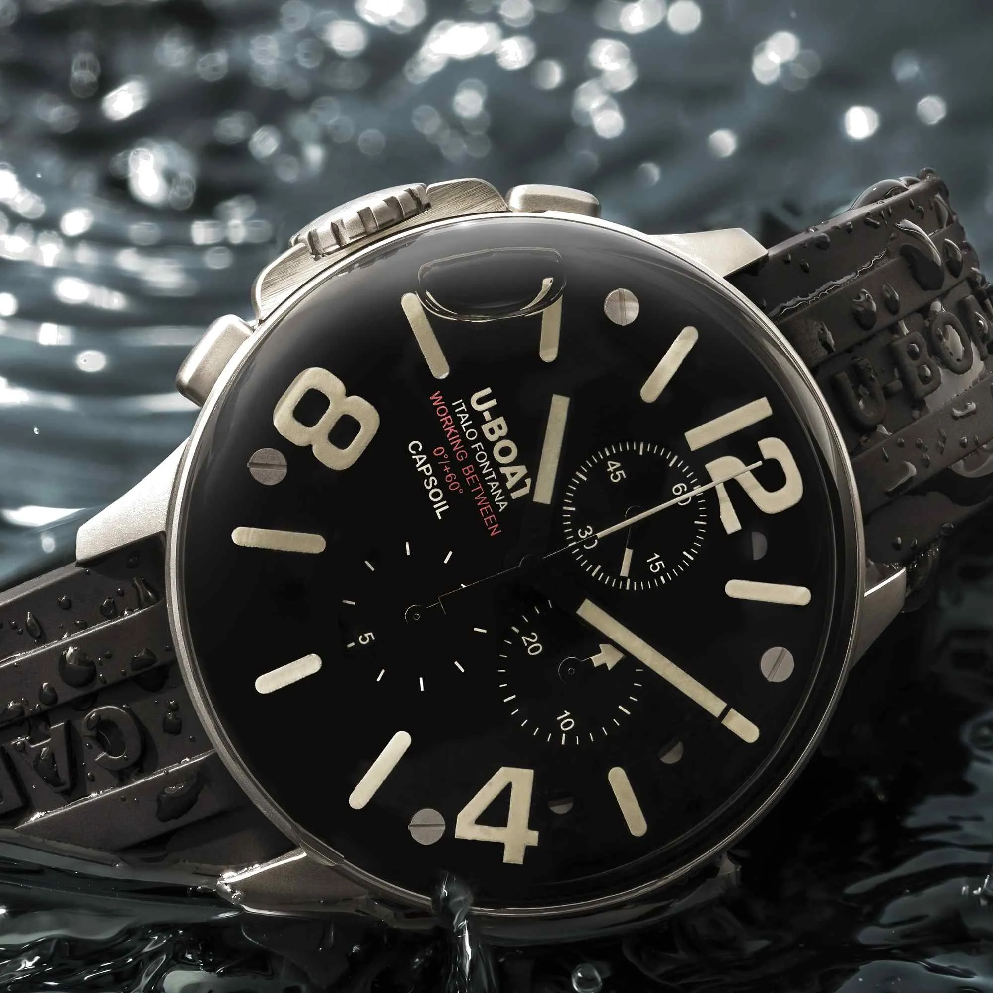 U-Boat 8111/E Capsoil Chrono 45mm SS Watch sold by H.S. Johnson product image thumbnail 4