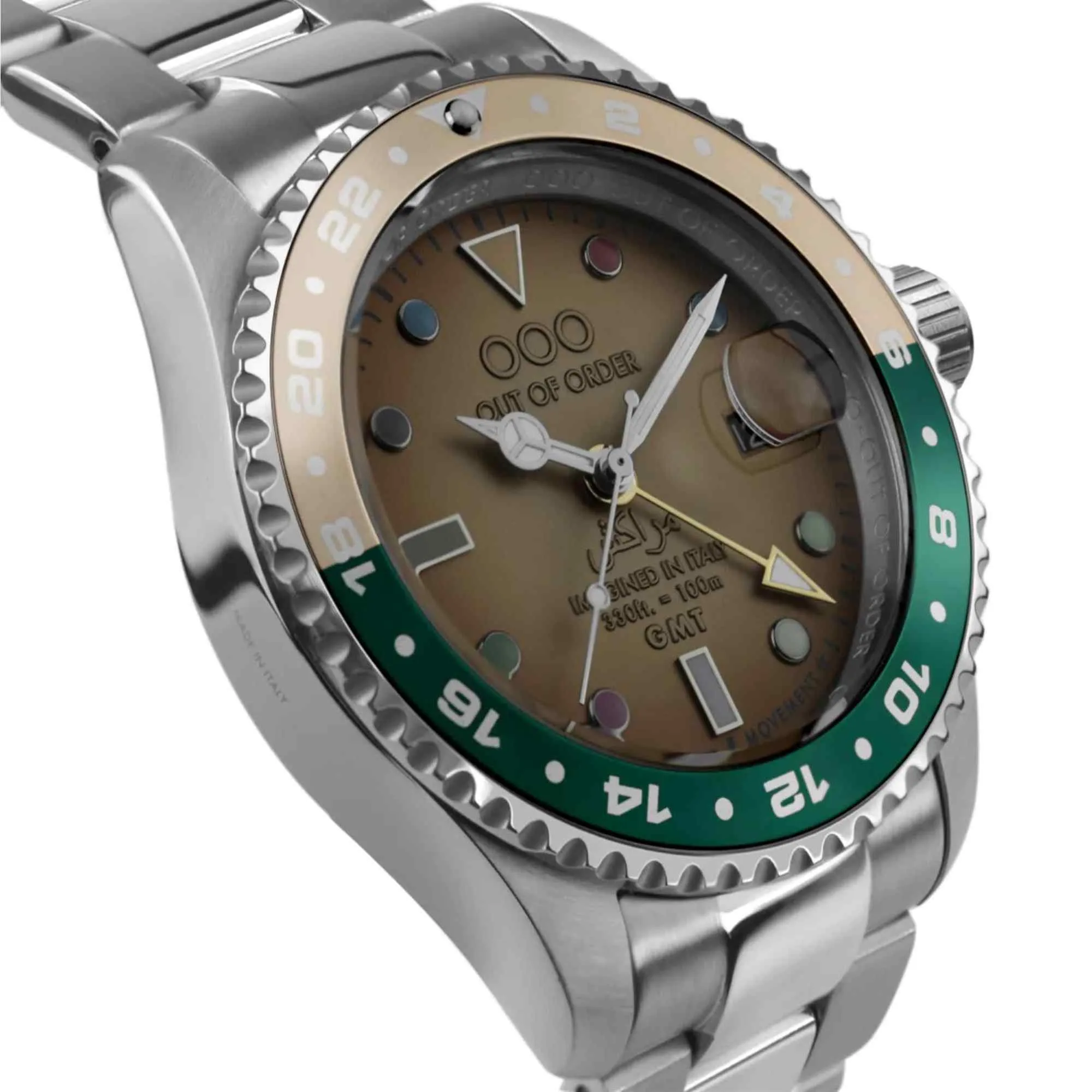 Out Of Order 001-19.MA.SS Men's Marakesh Ultra Brushed GMT Wristwatch sold by H.S. Johnson product image thumbnail 3