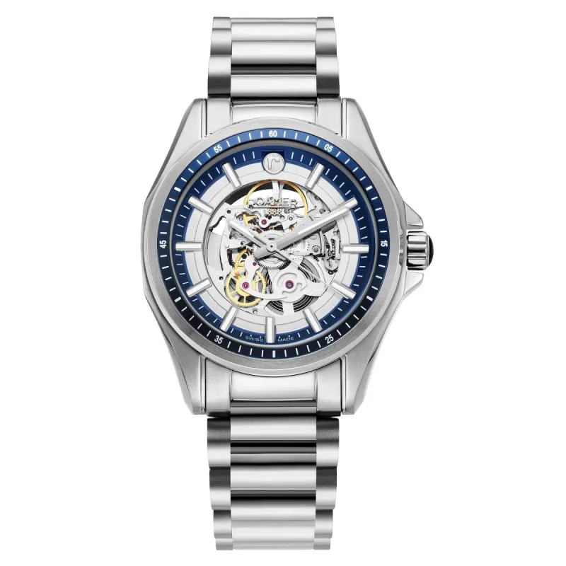 Roamer 220984 41 45 20 Rockshell Mark III Skeleton Wristwatch sold by H.S. Johnson