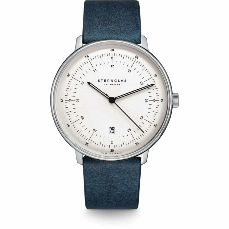 Sternglas S01-HH10-VI13 Men's Naos Blue Strap Wristwatch sold by H.S. Johnson
