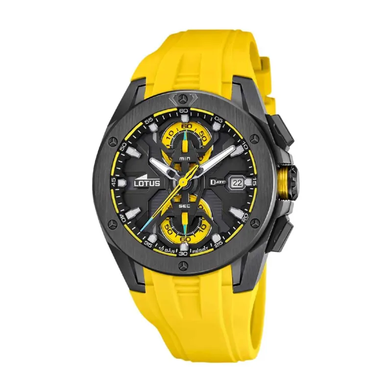 Lotus L18943/1 Men's Vortex Black Dial Chronograph Wristwatch sold by H.S. Johnson