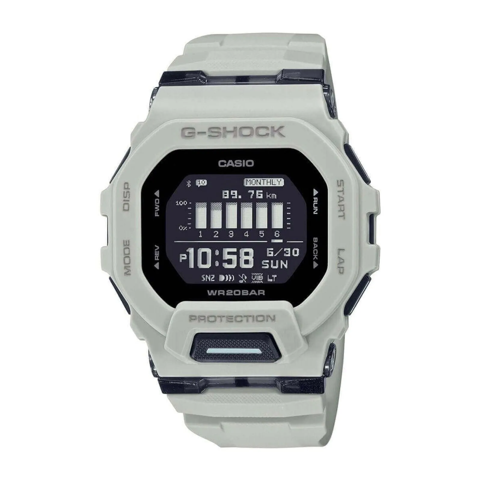 G-Shock GBD-200UU-9ER White G-Squad Multifunction LCD Watch sold by H.S. Johnson