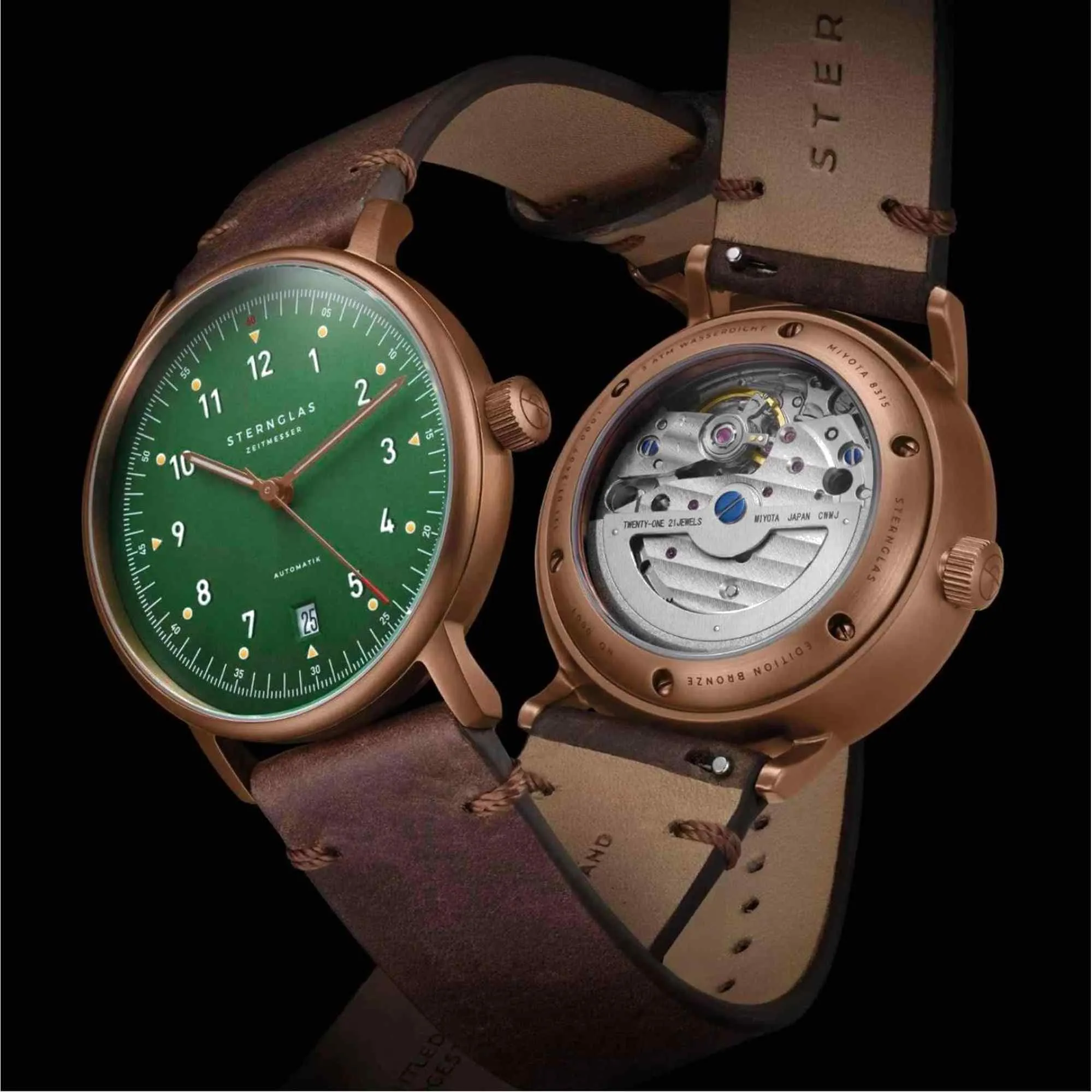 Sternglas S02-LMR19-VI17 Lumatik Bronze Automatic Watch sold by H.S. Johnson product image thumbnail 2