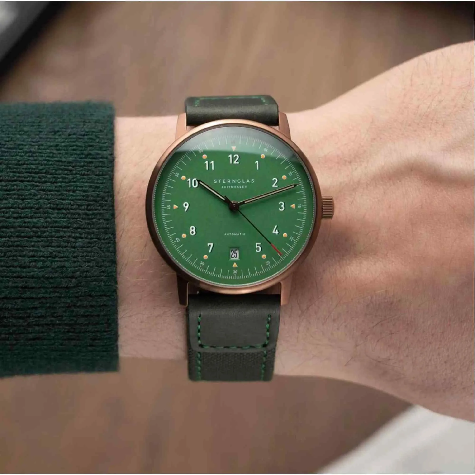 Sternglas S02-LMR19-NY07 Lumatik Bronze Automatic Watch sold by H.S. Johnson product image thumbnail 2