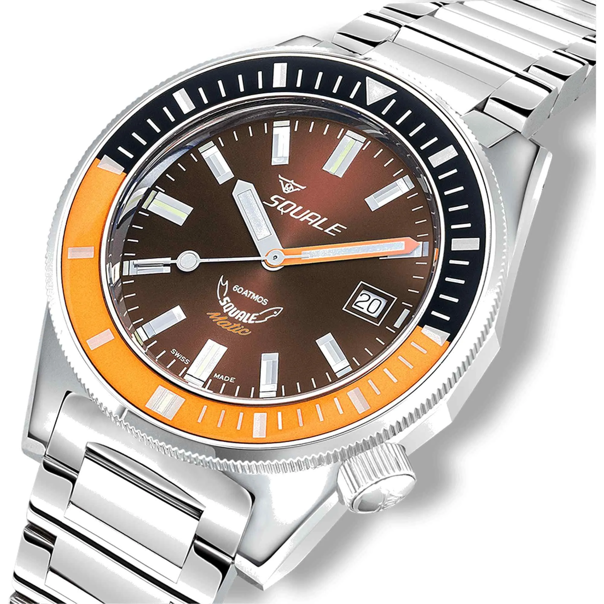 Squale MATICXSD.SQ22L 600M Brown Dial Wristwatch sold by H.S. Johnson product image thumbnail 2