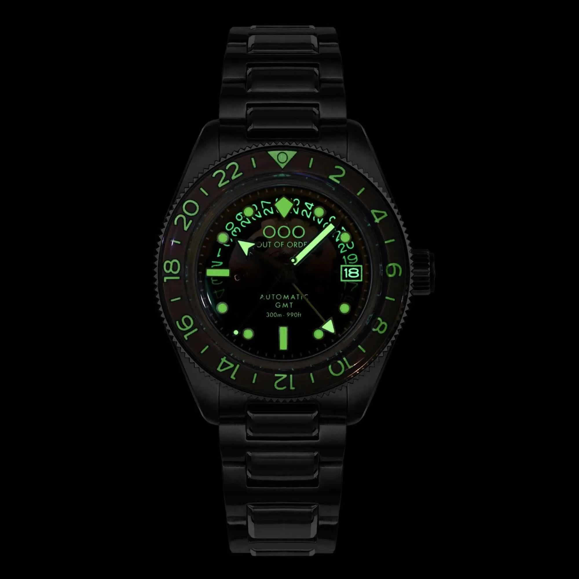 Out Of Order 001-25.CL.BAND.SS Men's Cuba Libre GMT Automatic L/Edition Watch sold by H.S. Johnson product image thumbnail 2