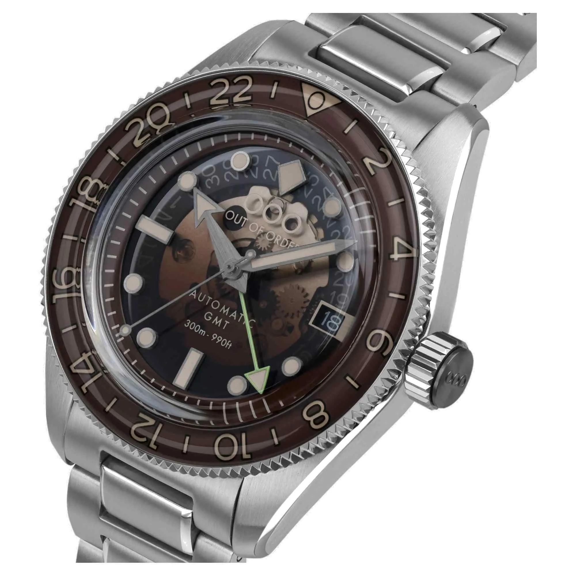 Out Of Order 001-25.CL.BAND.SS Men's Cuba Libre GMT Automatic L/Edition Watch sold by H.S. Johnson product image thumbnail 4