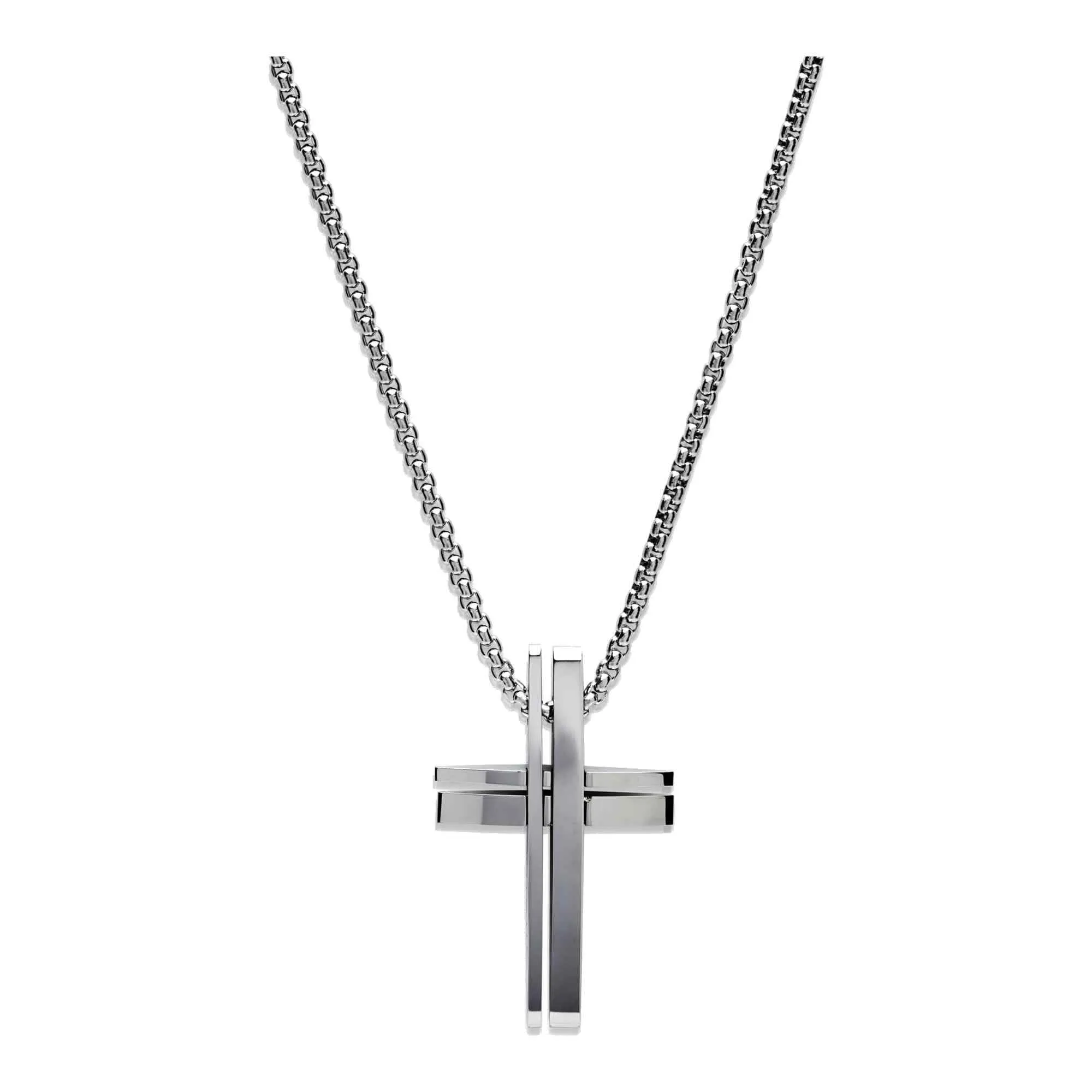 Unique & Co AN-112/50CM Men's Stainless Steel Cross Necklace sold by H.S. Johnson