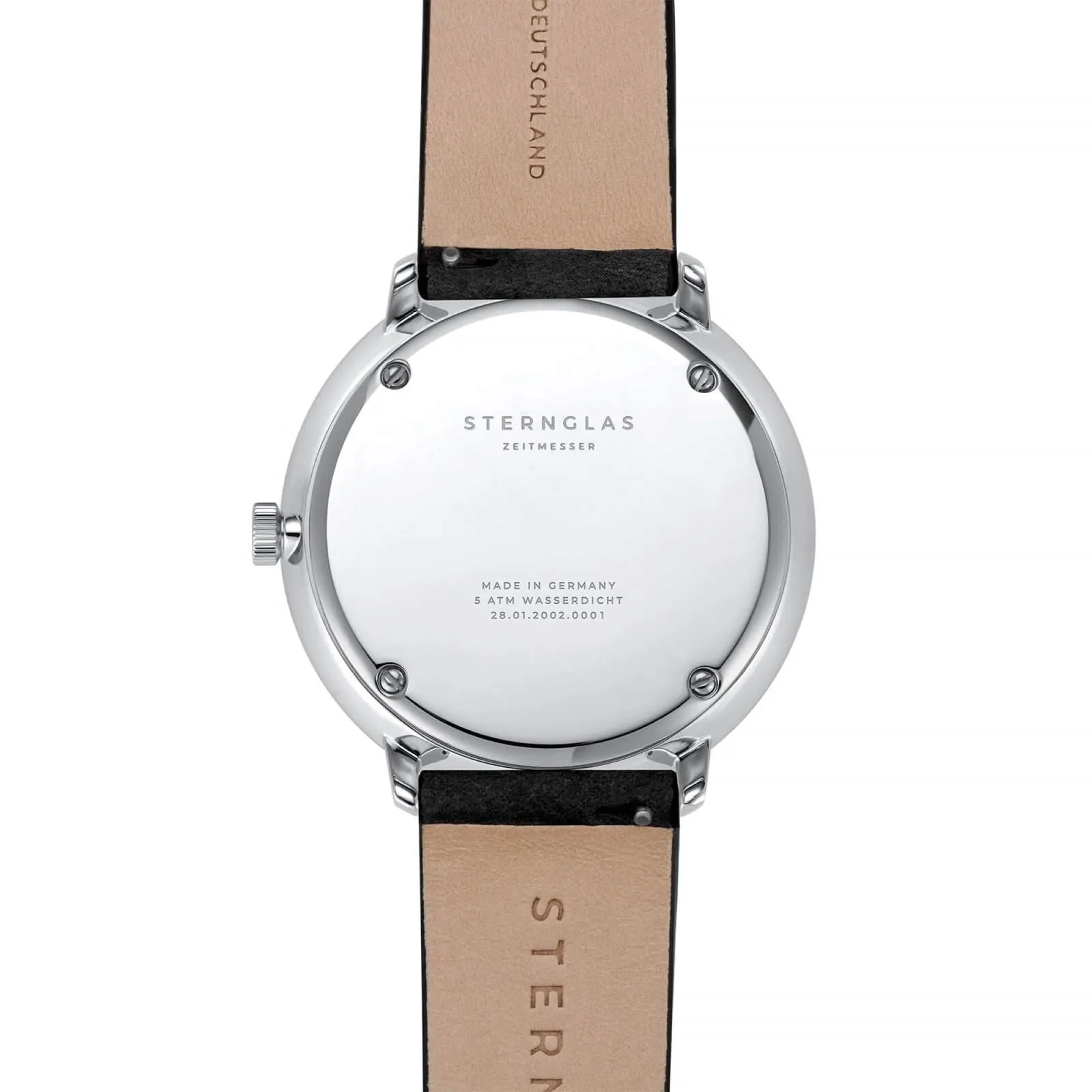Sternglas S01-HH11-VI15 Men's Hamburg Leather Strap Wristwatch sold by H.S. Johnson product image thumbnail 4