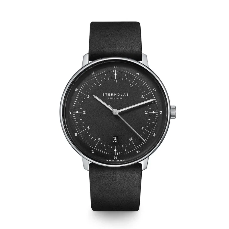 Sternglas S01-HH11-VI15 Men's Hamburg Leather Strap Wristwatch sold by H.S. Johnson