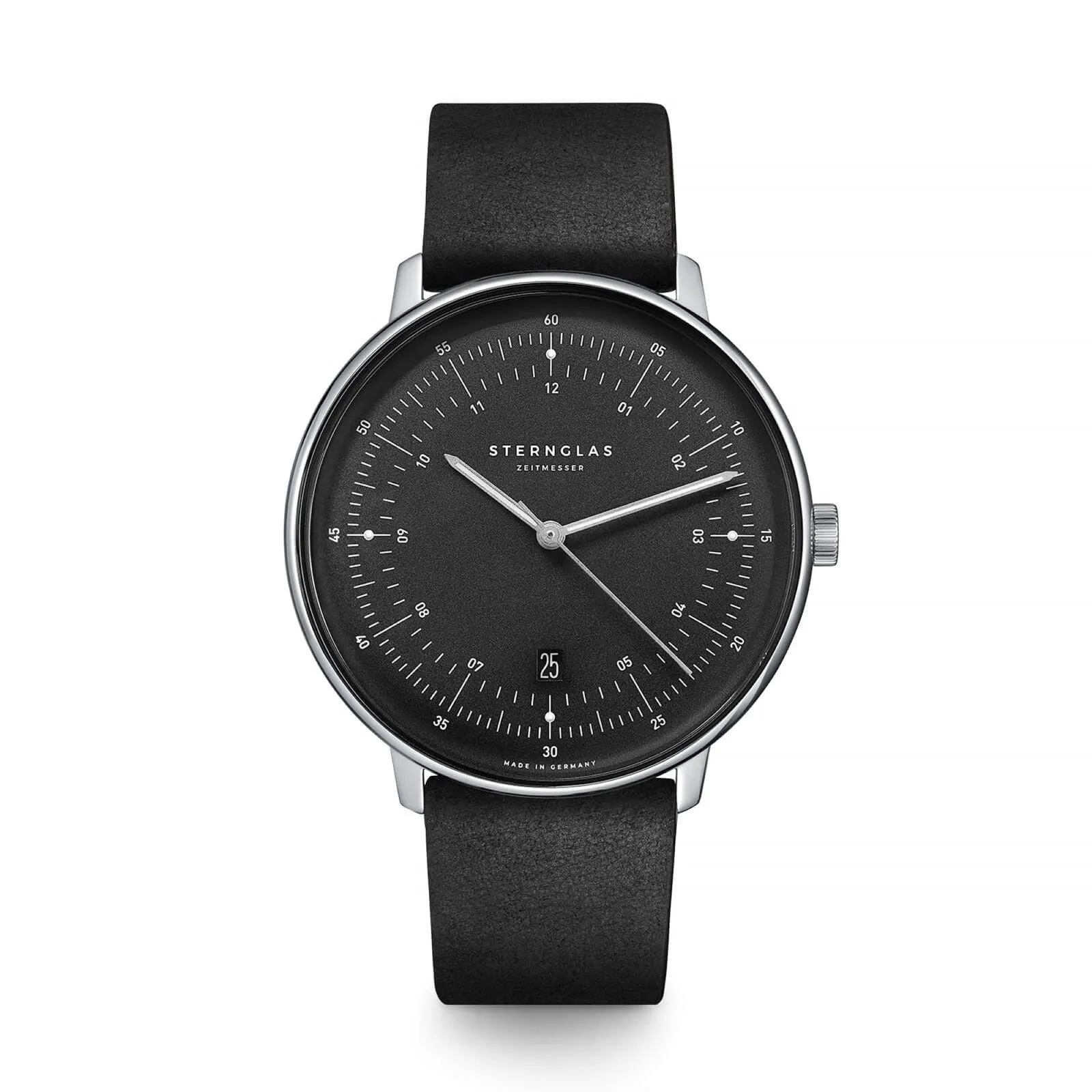 Sternglas S01-HH11-VI15 Men's Hamburg Leather Strap Wristwatch sold by H.S. Johnson