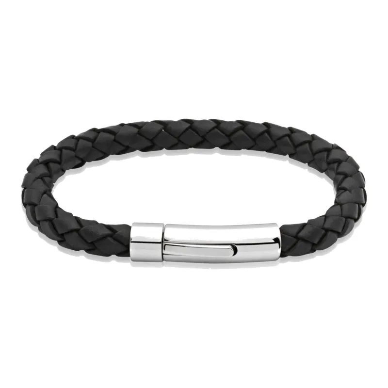 Unique & Co A40BL/21CM Men's Leather Bracelet sold by H.S. Johnson