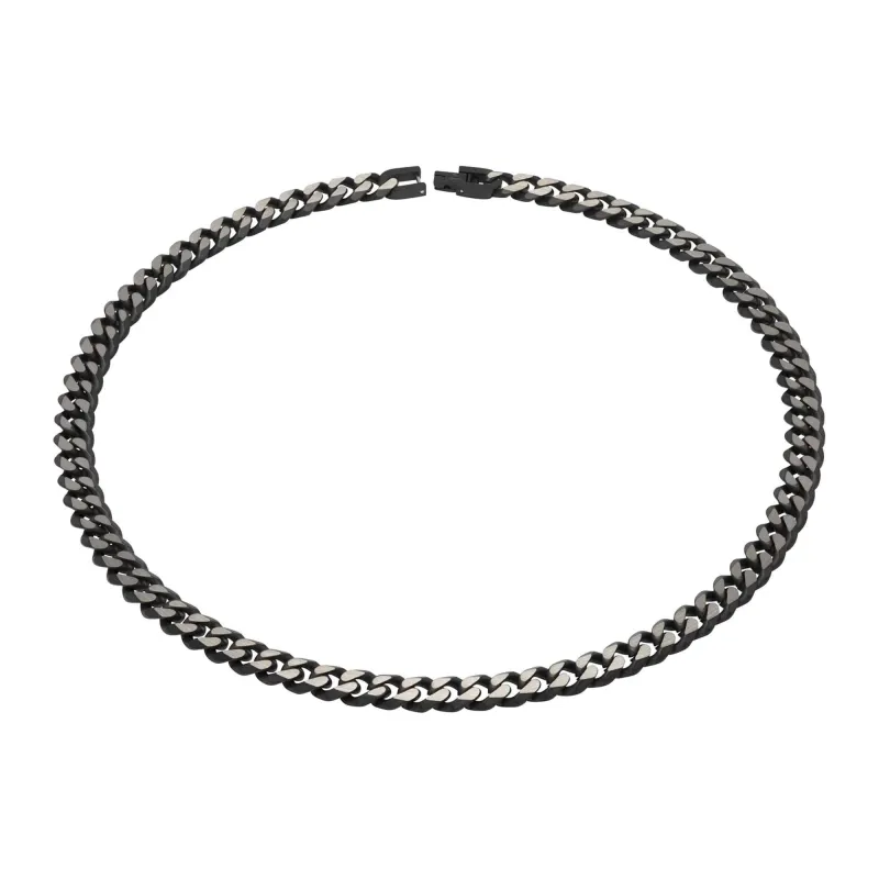Unique & Co LAK-127/50CM Men's Matte Black IP Necklace sold by H.S. Johnson