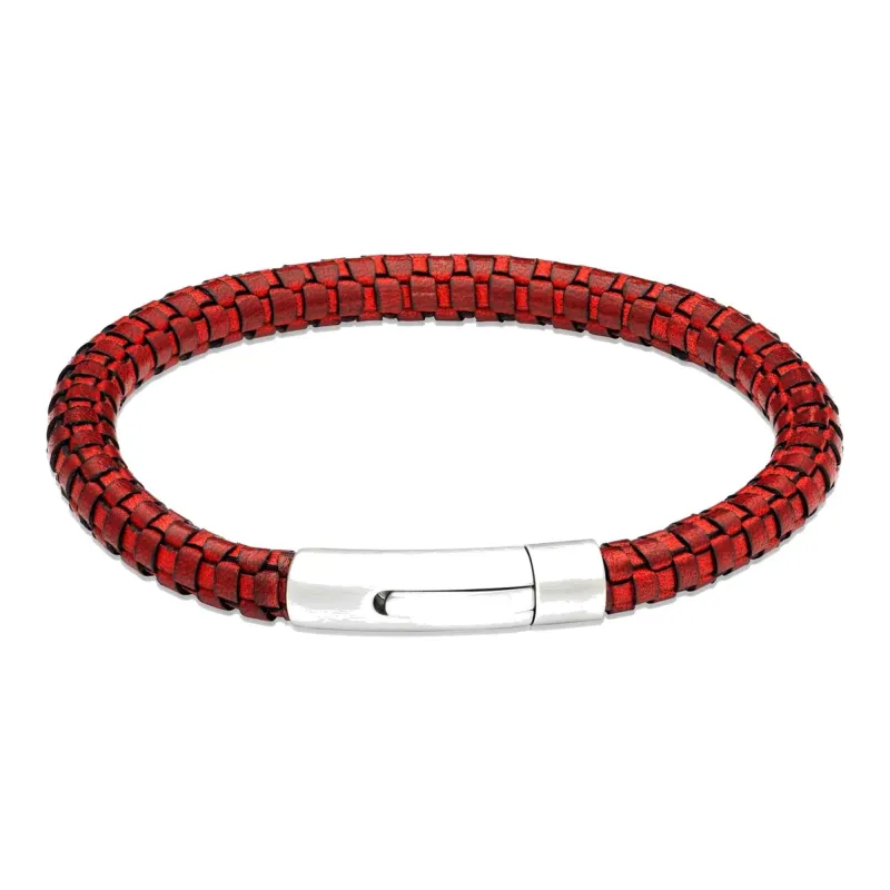 Unique & Co B543ARE/21CM Men's Leather Bracelet sold by H.S. Johnson