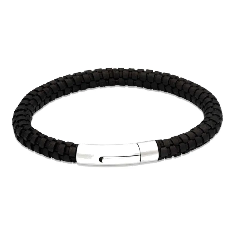 Unique & Co B543BL/21CM Men's Leather Bracelet sold by H.S. Johnson