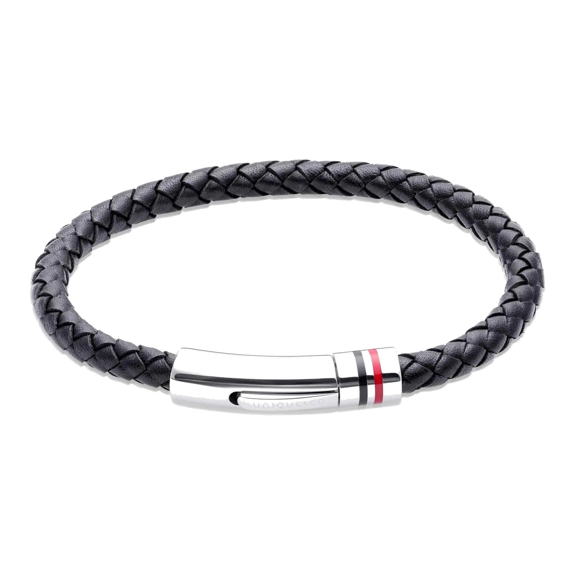 Unique & Co B533BL/21CM Men's Leather Bracelet sold by H.S. Johnson