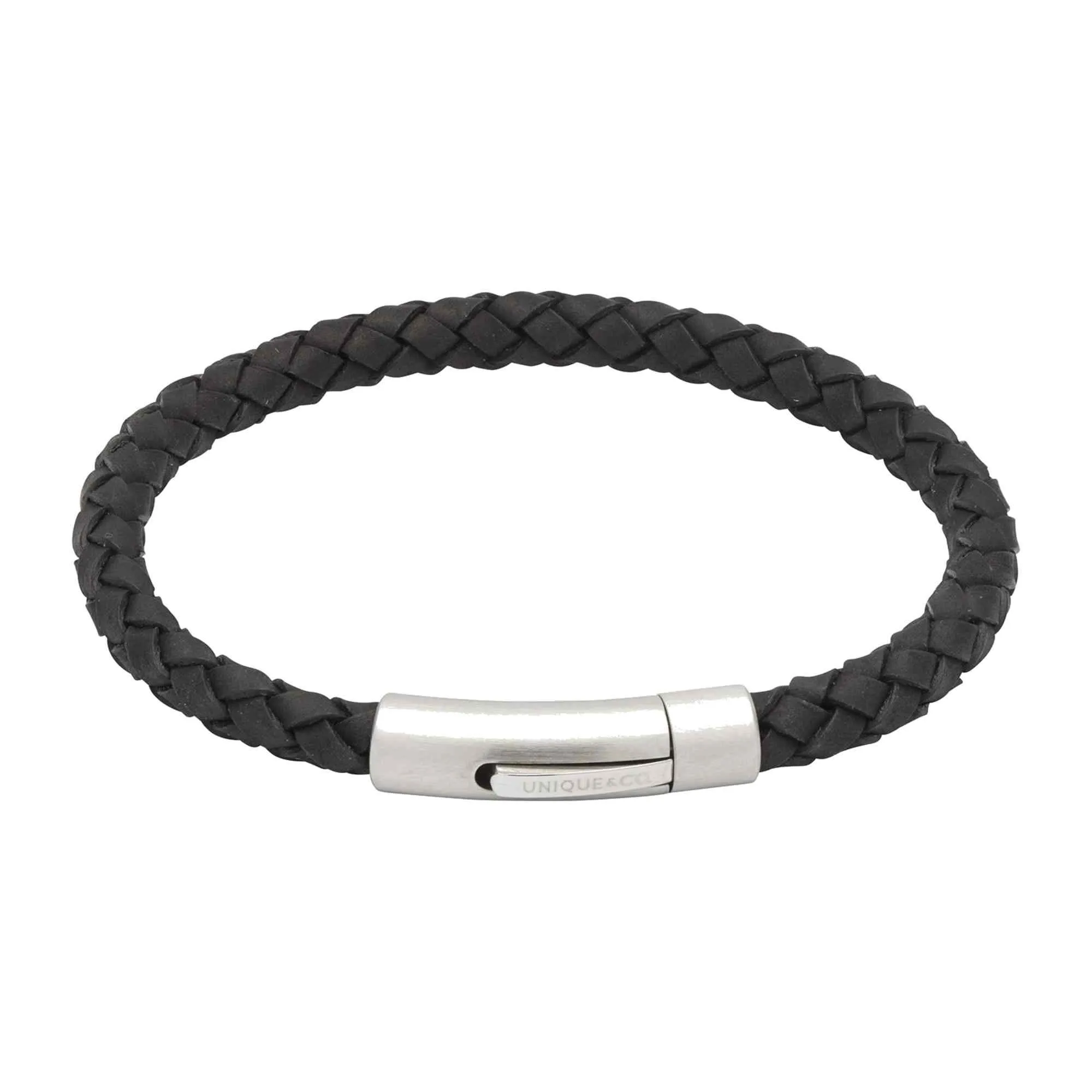 Unique & Co B399BL/21CM Men's Leather Bracelet sold by H.S. Johnson