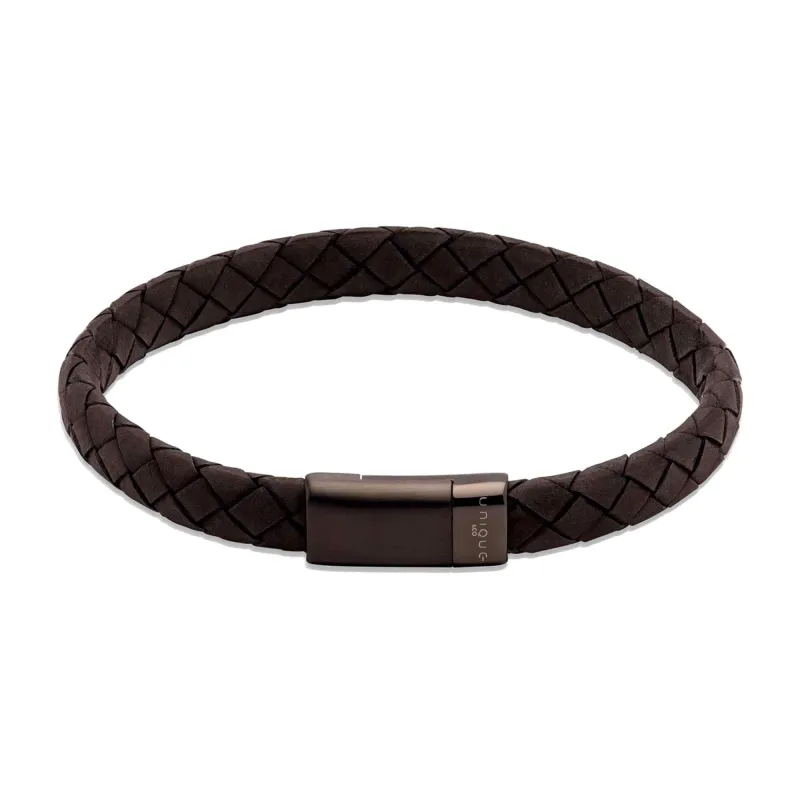 Unique & Co B454BL/21CM Men's Leather Bracelet sold by H.S. Johnson