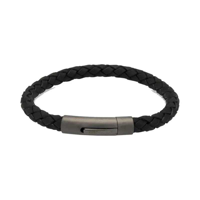 Unique & Co B425BL/21CM Men's Leather Bracelet sold by H.S. Johnson