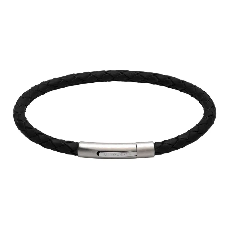 Unique & Co B444BL/21CM Men's Leather Bracelet sold by H.S. Johnson