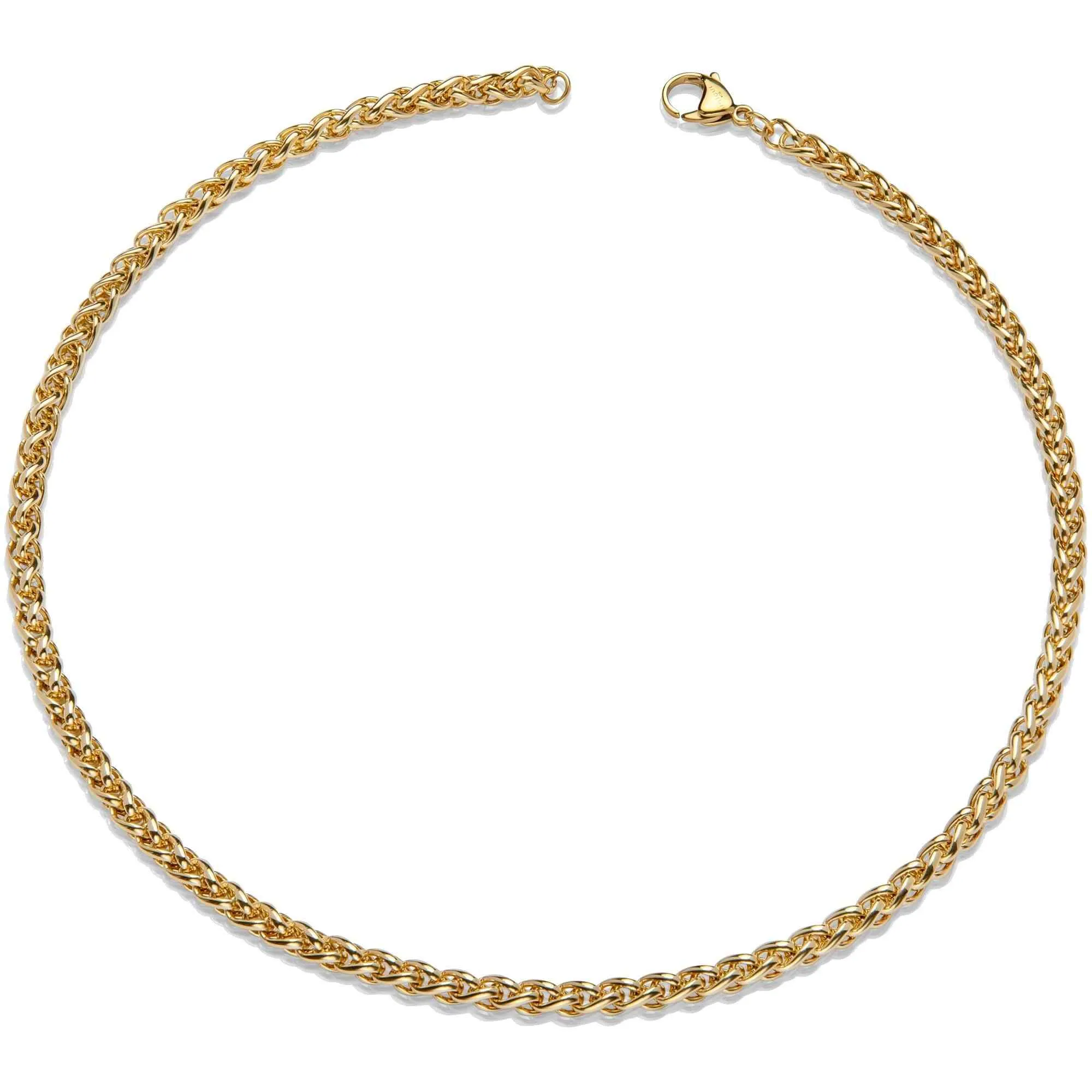 Unique & Co LAK-235/50CM Men's Steel Polished Gold IP Necklace sold by H.S. Johnson