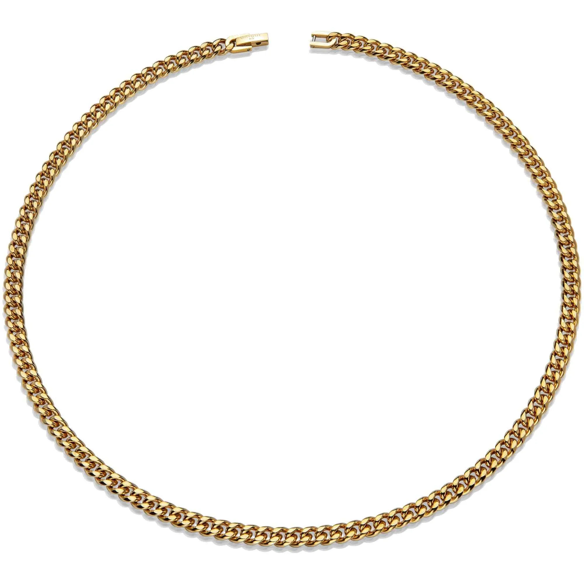 Unique & Co LAK-233/50CM Men's Steel Matte And Polished Gold IP Necklace sold by H.S. Johnson