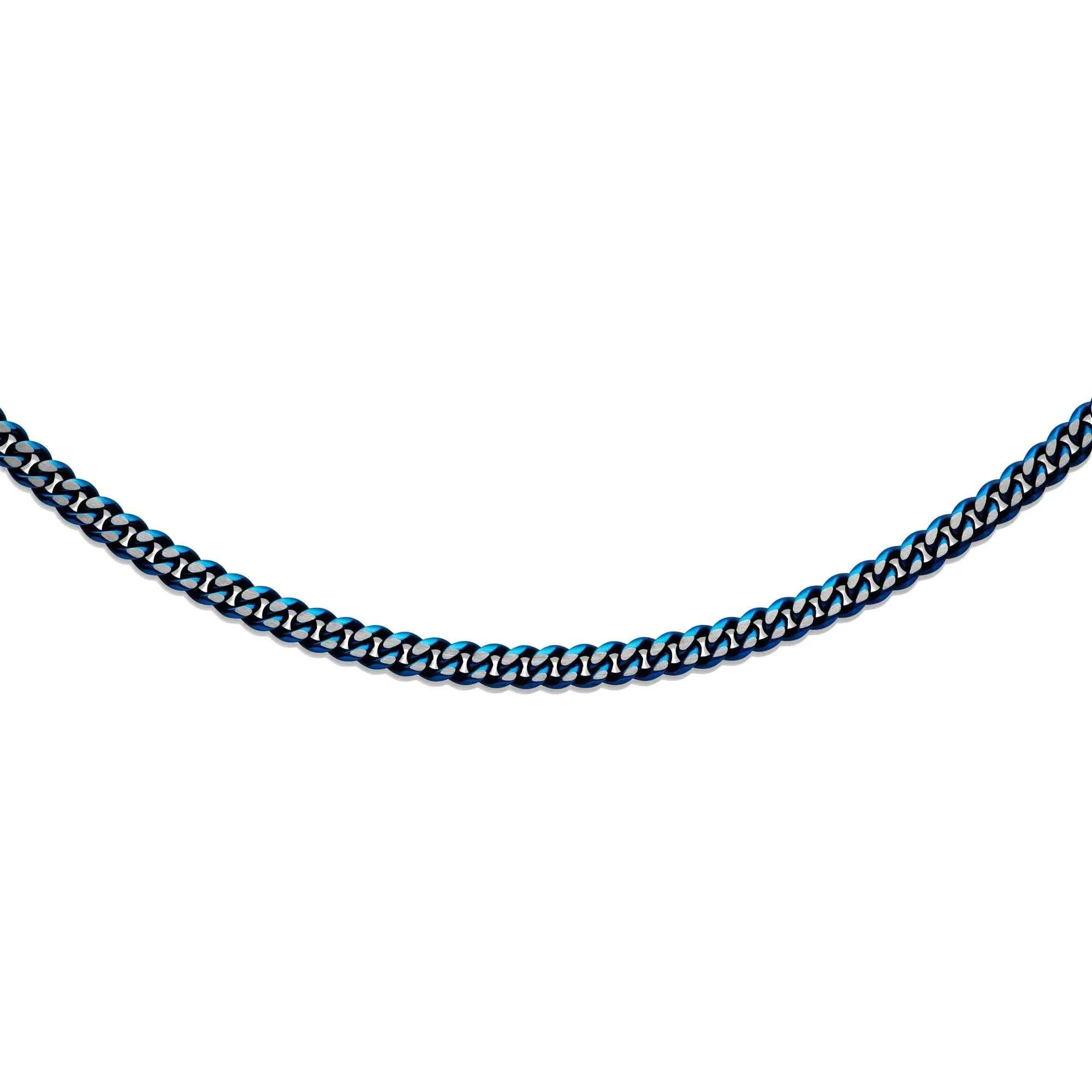 Unique & Co LAK-232/50CM Men's Steel Matte And Polished Blue IP Necklace sold by H.S. Johnson product image thumbnail 2