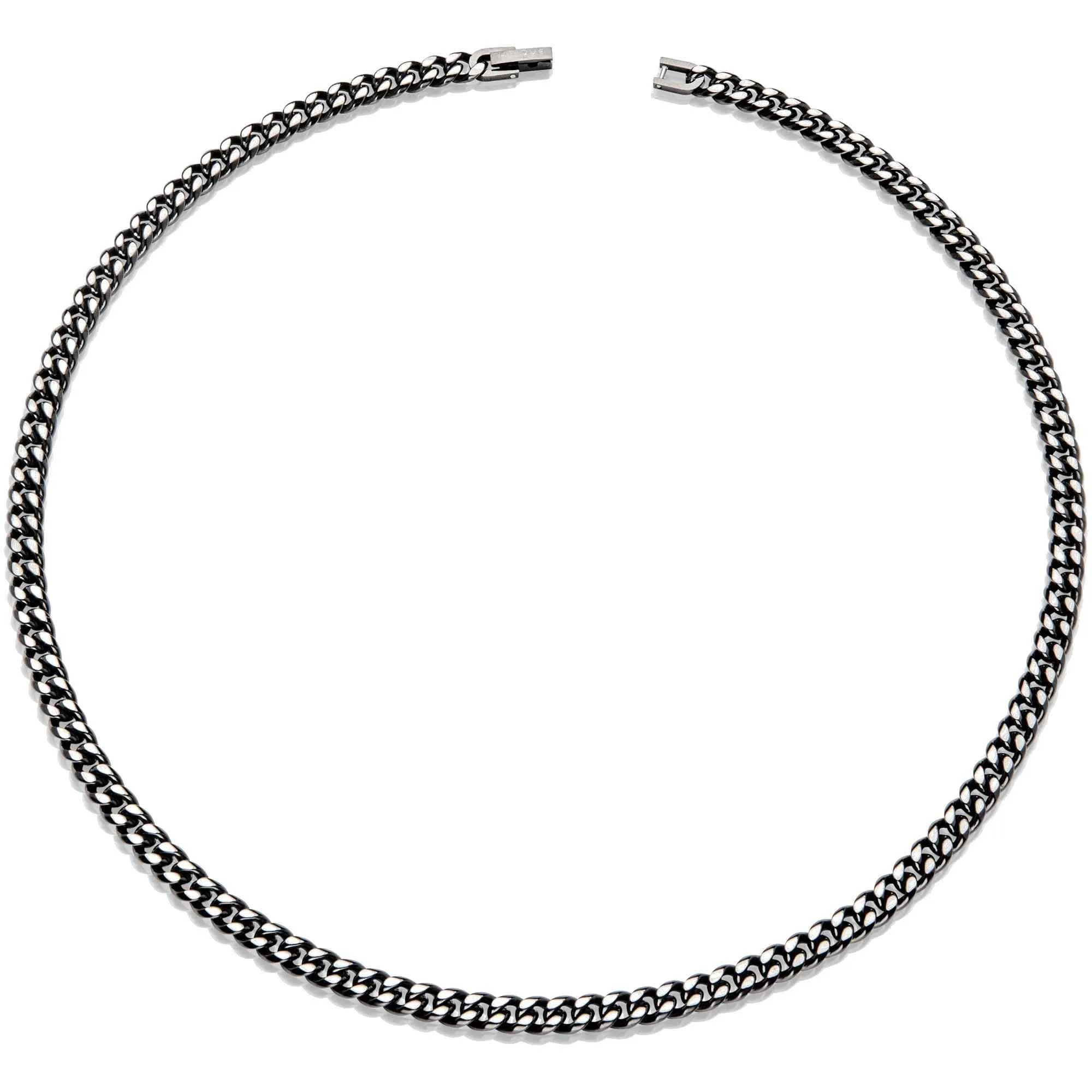 Unique & Co LAK-231/50CM Men's Steel Matte And Polished Black IP Necklace sold by H.S. Johnson