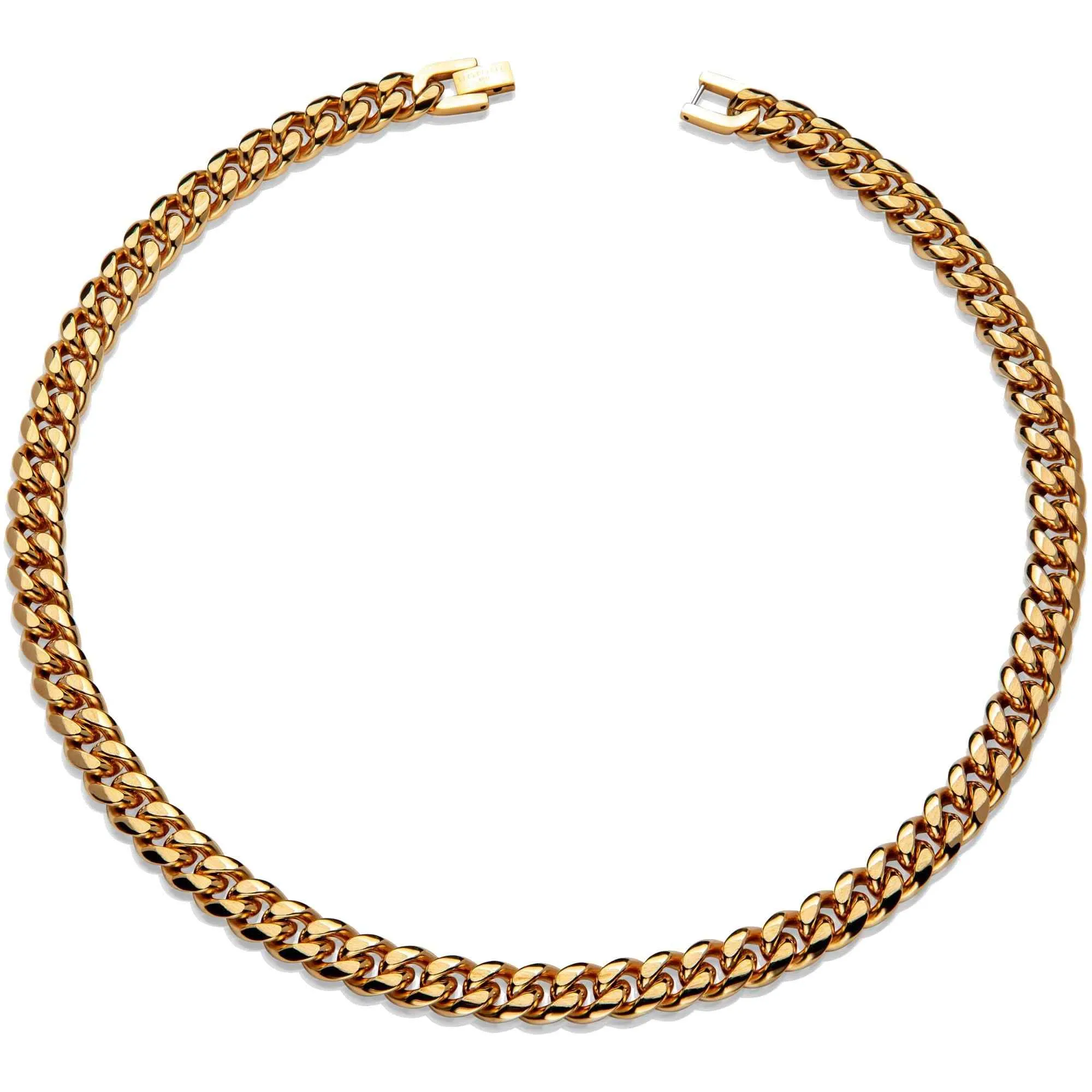 Unique & Co LAK-229/55CM Men's Steel Matte And Polished Gold IP Necklace sold by H.S. Johnson