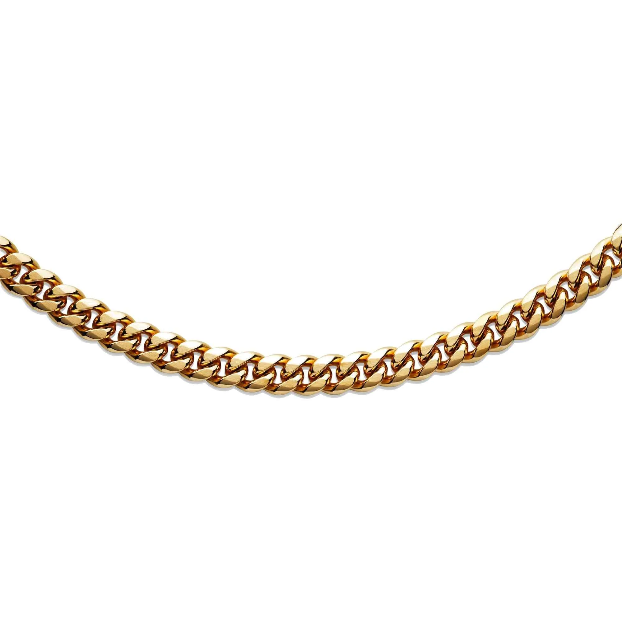 Unique & Co LAK-229/55CM Men's Steel Matte And Polished Gold IP Necklace sold by H.S. Johnson product image thumbnail 2