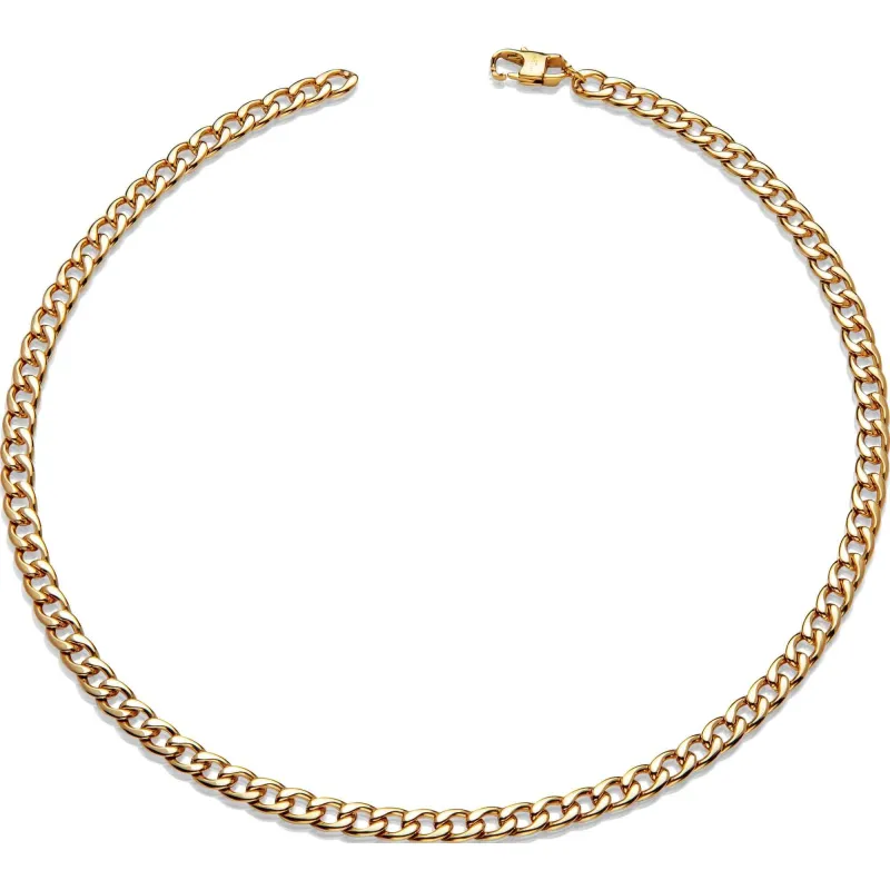 Unique & Co LAK-214/50CM Men's Steel Gold IP Necklace sold by H.S. Johnson