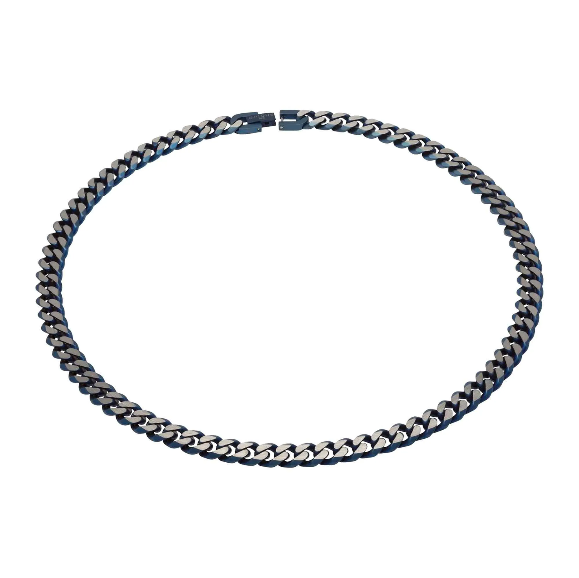 Unique & Co LAK-130/50CM Men's Matte Matte Blue IP Necklace sold by H.S. Johnson