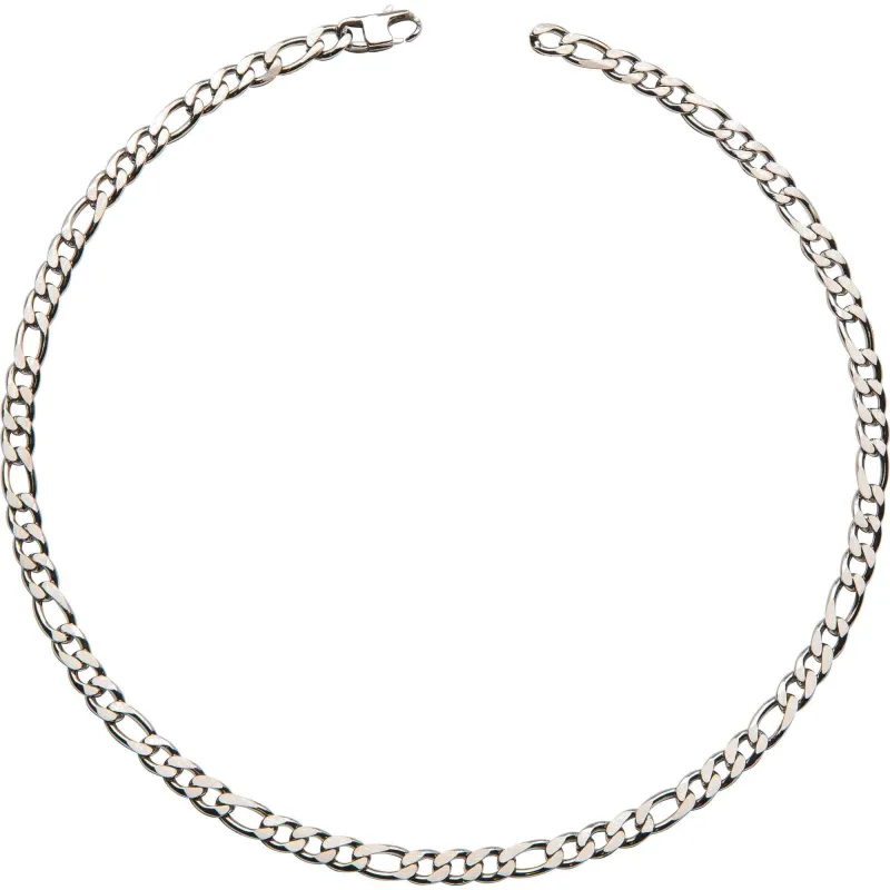 Unique & Co LAK-182/50CM Men's Steel Figaro Matte And Polished Necklace sold by H.S. Johnson